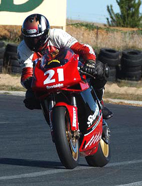 P.Martin Ducati 916 Wakefield Park Circuit.