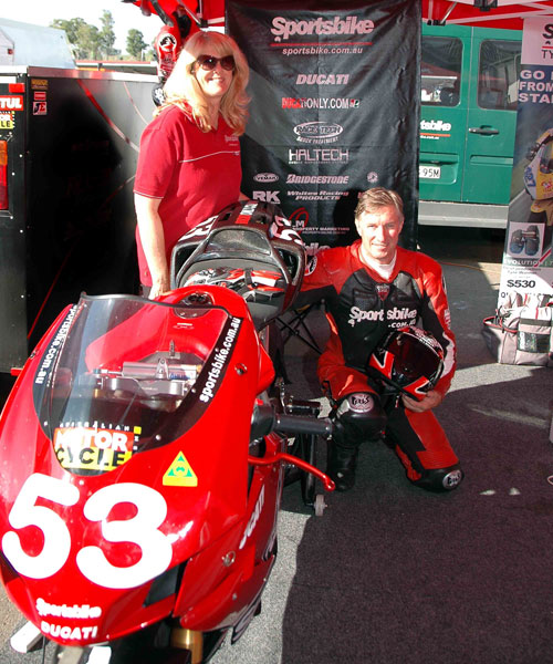 P.Martin Ducati 999s Australian Superbike Championship Pit area.