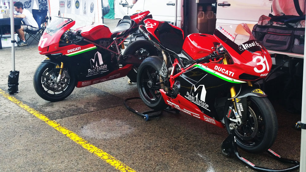 Product presentation, promotion and display using attention grabbing Motorcycles.