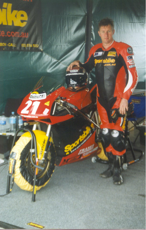 P.Martin Ducati 916 Oran Park Circuit.