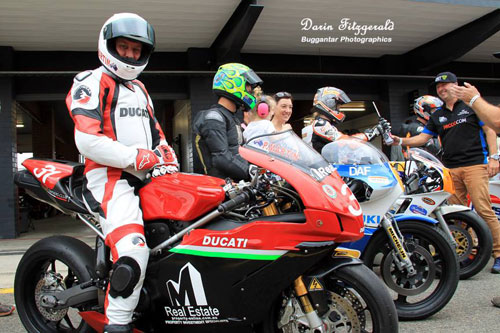 Waiting to go onto Eastern Creek GP Circuit.