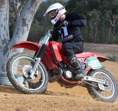 Much more modern, disks, Radiators and Leverage rear shock.