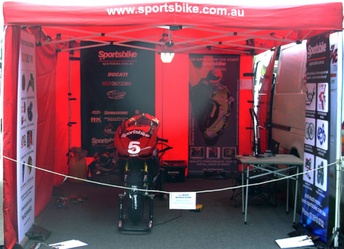 Promotional Display at Formula Xtreme Superbike.
